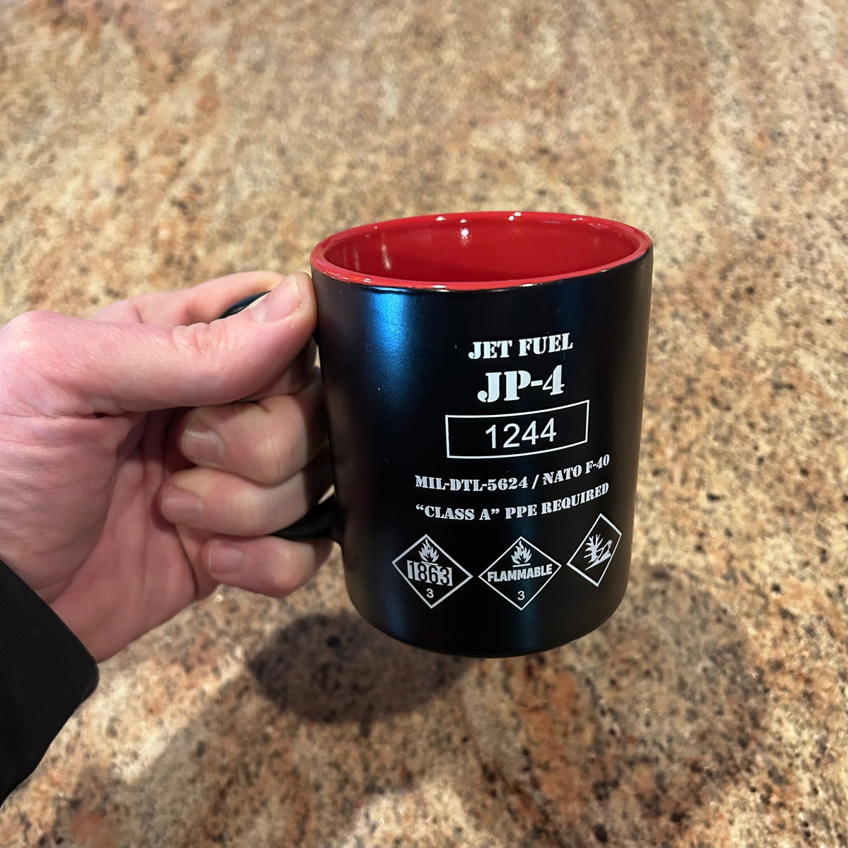 The JP-4 Jet Fuel Coffee Mug